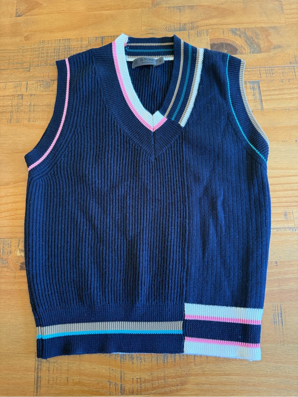 G/FORE Women’s engineered striped sweater vest - size Small